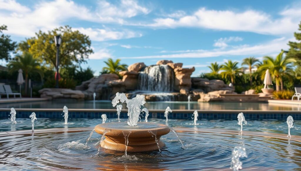 Commercial Pool Water Features