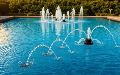 Installation, maintenance, and upkeep of water features in commercial pools.